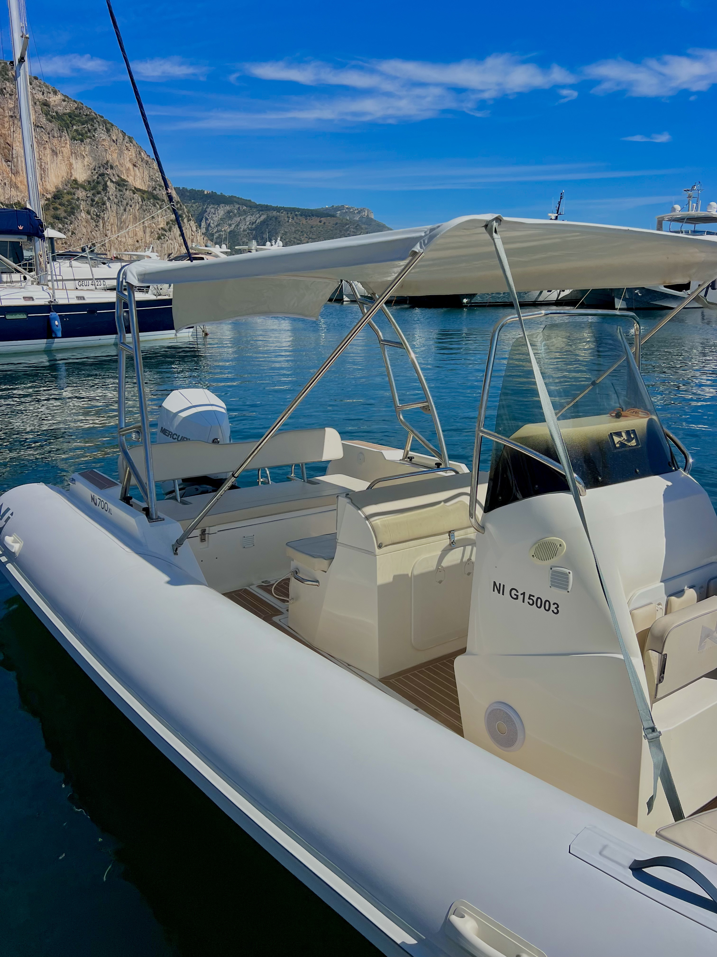 OCEAN - vue avec bimini déployé